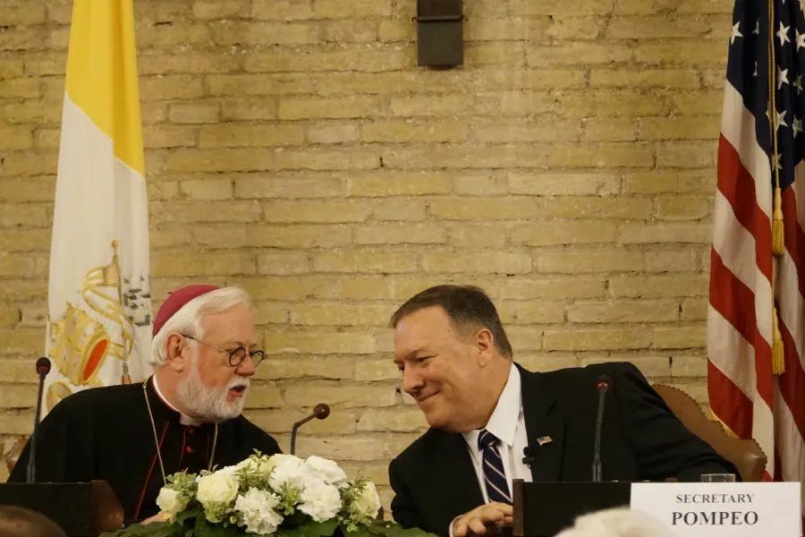 At Vatican, Secretary Mike Pompeo highlights Chinese religious freedom violations 