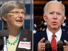 Sister Simone Campbell and Joe Biden