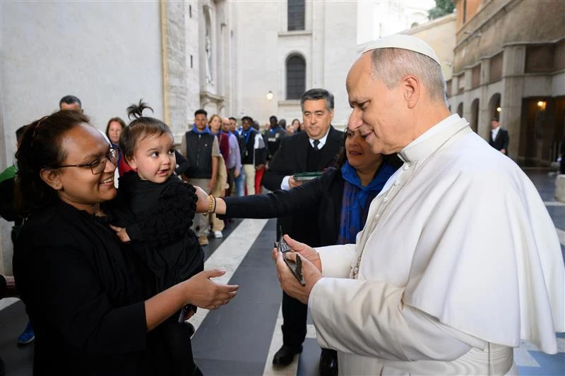 Homeless mother given 'key' to new apartment by Pope Leo XIV 