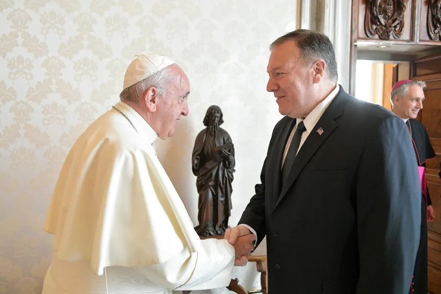 Pope Francis receives U.S. Secretary of State Mike Pompeo Oct. 3, 2019. ?w=200&h=150