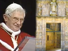 Pope Benedict / The Holy Door at the Cathedral of Santiago de Compostela