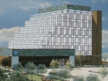 An artist's rendering of the Planned Parenthood abortion clinic in Houston.