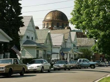 The dome of St. Casimir Church in Buffalo, New York