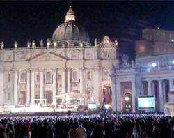 Tens of thousands of youth gather in St. Peter's Square to hear Pope Benedict speak.?w=200&h=150
