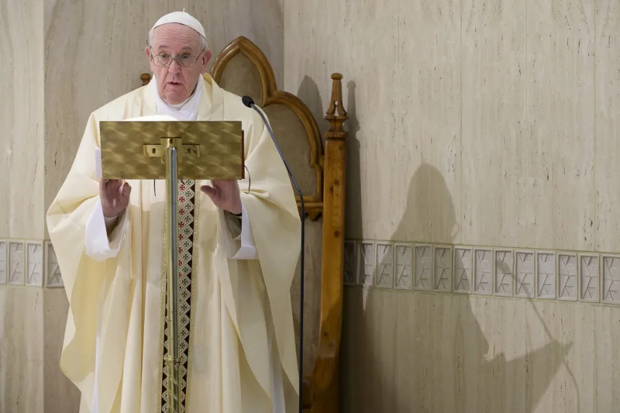 Pope Francis celebrates a morning Mass in the chapel of the Casa Santa Marta. ?w=200&h=150