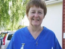 Nurse Shirley Chaplin.