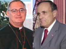 Bishop Thomas Tobin and Rudy Giuliani