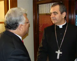 CALL chairman Mario Paredes meets with Archbishop Nicola Eterovic. ?w=200&h=150