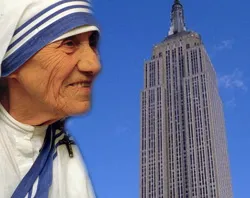 Mother Teresa and the Empire State Building in New York City.?w=200&h=150