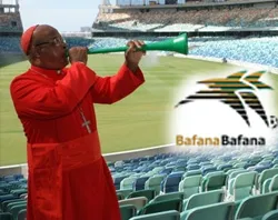 Cardinal Napier cheers Bafana on with a zuzuvela.?w=200&h=150