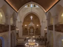 The restored Maronite Cathedral of St. Elijah in Aleppo, Syria. 