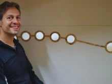 Pedro Silva, in one of the confessionals that he helped build over the last few months in prison.