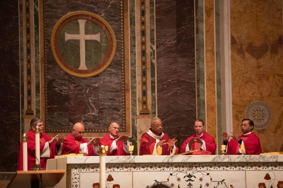 Archishop Wilton Gregory of Washington with Archbishop Timothy Broglio and Bishop Michael Burbidge at the Red Mass, Oct. 6, 2019. ?w=200&h=150