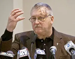 Deacon Chuck Dietsch speaks to reporters at a press conference on Monday.?w=200&h=150