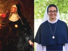 St. Juliana Falconieri (1270-1341) and Sister Juliana Faustina.