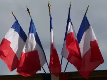 French flags. Public domain.