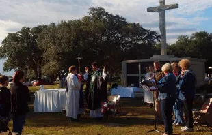 All Souls Day Mass in a Catholic cemetery in Mobile Alabama. Fr. Stephen Vrazel