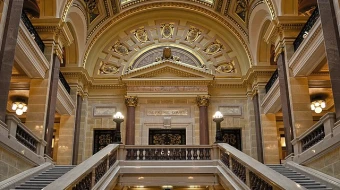 The Wisconsin Supreme Court building in Madison, Wisconsin.