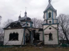 The ruined Church of the Nativity of the Blessed Virgin, built in 1862, in Ukraine’s Zhytomyr region.