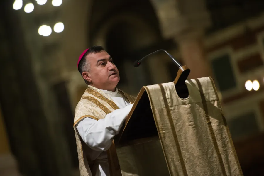 Archbishop Bashar Warda, pictured on Feb. 11, 2015. Credit: Mazur/catholicchurch.org.uk.?w=200&h=150