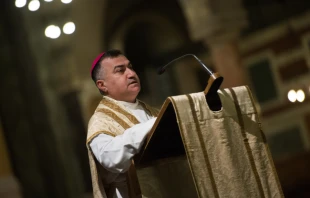Archbishop Bashar Warda, pictured on Feb. 11, 2015. Credit: Mazur/catholicchurch.org.uk.