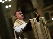 Archbishop Bashar Warda, pictured on Feb. 11, 2015. Credit: Mazur/catholicchurch.org.uk.