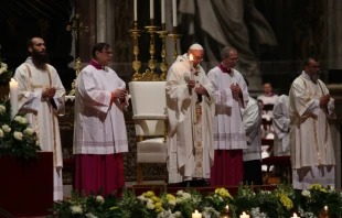 Pope Francis says Mass for the Presentation of the Lord at St. Peter's Basilica, Feb. 2, 2017.   Daniel Ibanez/CNA.