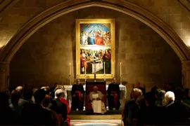 Pope in meeting with Christian Leaders in crypt of St. Mary's Cathedral?w=200&h=150