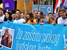 The sixth national Walk for Life in Zagreb, Croatia, May 29, 2021.