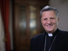 Cardinal Mario Grech, Secretary General of the Synod of Bishops, pictured on Feb. 17, 2022.
