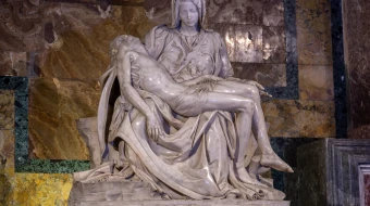 Michelangelo’s Pietà in St. Peter’s Basilica.