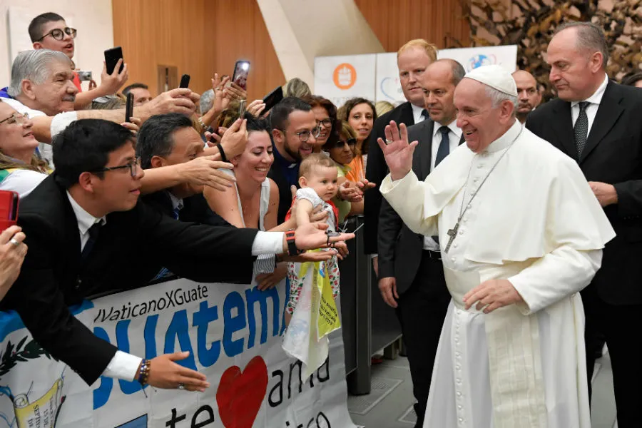 Pope Francis during audience with the Worldwide Prayer Network June 28, 2019. ?w=200&h=150