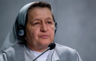 Sr. Alba Teresa Cediel Castillo speaks at a press briefing on the Amazon synod at the Holy See press office, Oct. 7, 2019.   Daniel Ibanez/CNA.