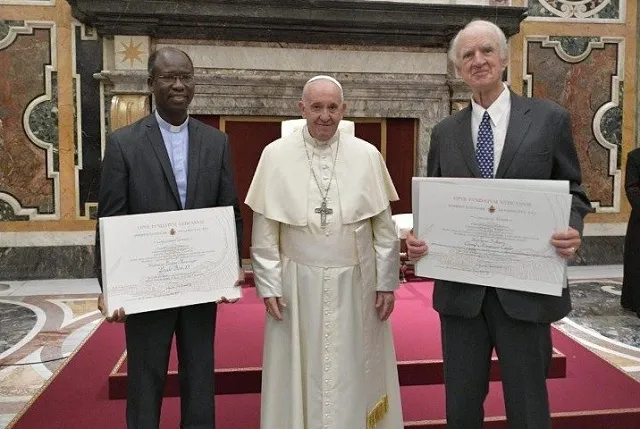 2019 Ratzinger Prize winners with Pope Francis Nov. 9, 2019. ?w=200&h=150