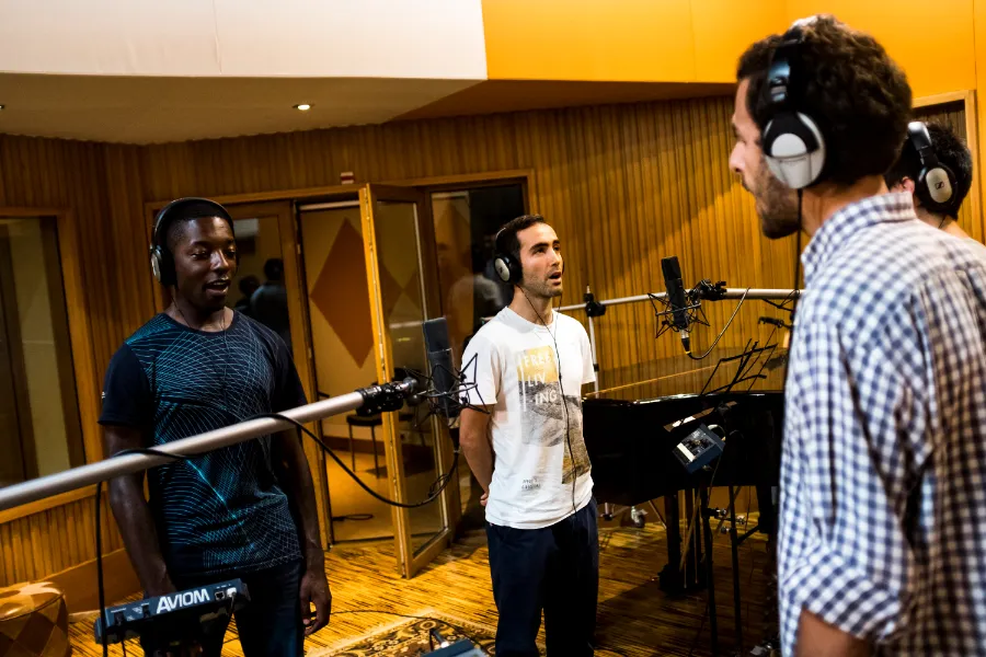 Singers record the theme song for World Youth Day 2023 in Lisbon, Portugal. Credit: Lisboa2023.org.?w=200&h=150