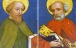 “Sts. Peter and Paul,” Altar of St. Catherine (1465), Schwabach, Germany. Artist unknown.