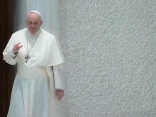 Pope Francis during the general audience in the Vatican's Paul VI Hall, Jan. 26, 2022.