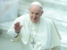Pope Francis during his general audience in Paul VI Hall on Jan. 26, 2022.