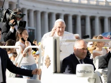 Pope Francis in St. Peter's Square, June 25, 2022