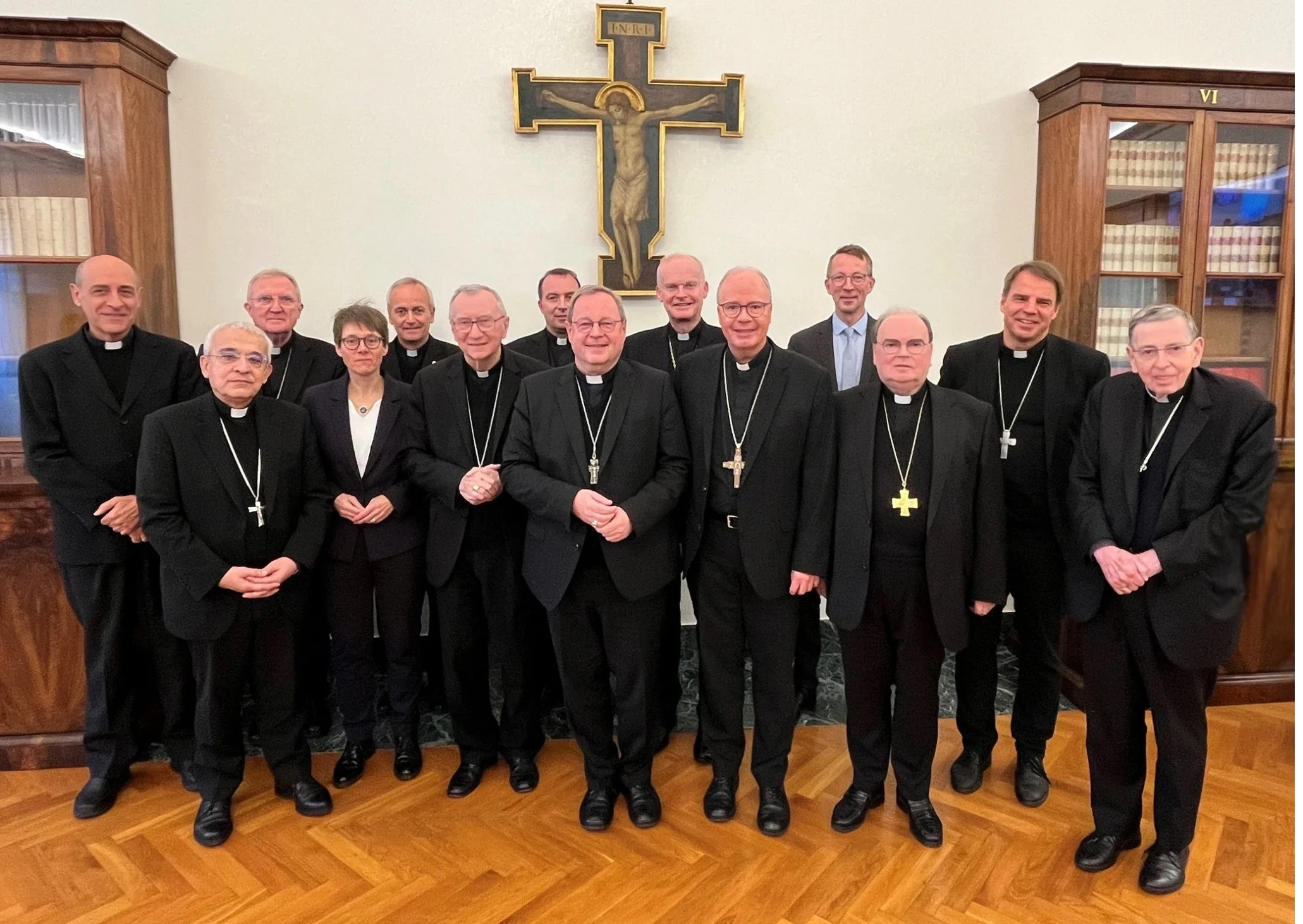 Representatives of the Roman Curia and the German bishops’ conference meet to discuss the proposed Synodal Conference statute at the Vatican on Wednesday, Nov. 12, 2025.?w=200&h=150