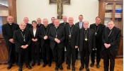 Representatives of the Roman Curia and the German bishops’ conference meet to discuss the proposed Synodal Conference statute at the Vatican on Wednesday, Nov. 12, 2025.