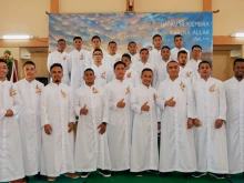 Seminarians at St. Paul’s Major Seminary on the Indonesian island of Flores.