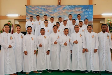 Seminarians at St. Paul's Major Seminary on the Indonesian island of Flores