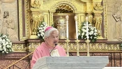 Archbishop Socrates B. Villegas of Lingayen-Dagupan celebrates Mass at the Metropolitan Cathedral of St. John the Evangelist, Dagupan City, on Dec. 13, 2025.
