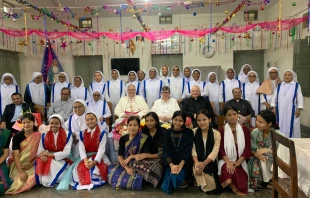 Sister Tiziana Merletti meets with nuns and aspirants at Mary House in Tejgaon, Dhaka, Bangladesh, in December 2025. Credit: Father Apu Rozario, CSC