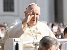 Pope Francis at the general audience in St. Peter's Square on June 28, 2023.
