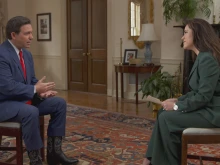 Presidential hopeful Gov. Ron DeSantis, R-Florida, speaks with EWTN News President and COO Montse Alvarado on Jan. 8, 2024.