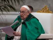 Pope Francis presides over Mass for the Sunday of the Word of God in St. Peter’s Basilica on Jan. 21, 2024.