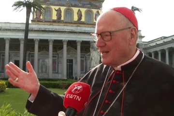 2 The Archbishop of New York, Cardinal Timothy Dolan, speaking to EWTN News on Friday, April 25, 2025