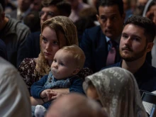 Pilgrims participate in a pontifical Mass in the extraordinary form of the Roman rite celebrated by Cardinal Raymond Leo Burke at the Papal Basilica of St. Peter at the Vatican on Saturday, Oct. 25, 2025.